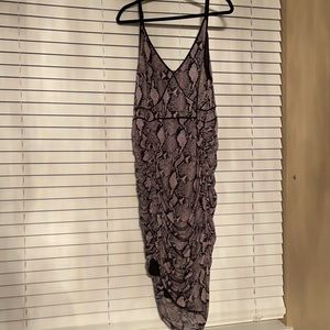 Plus size snake skin dress